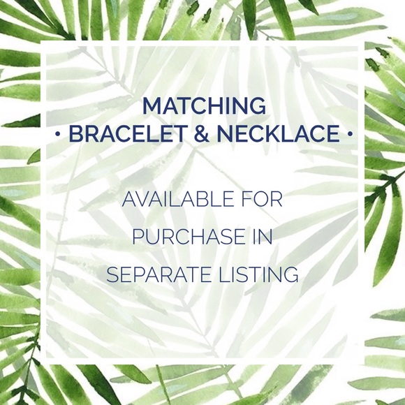 🆑 "Mallory" Earrings || White Marble Statement - Picture 10 of 12